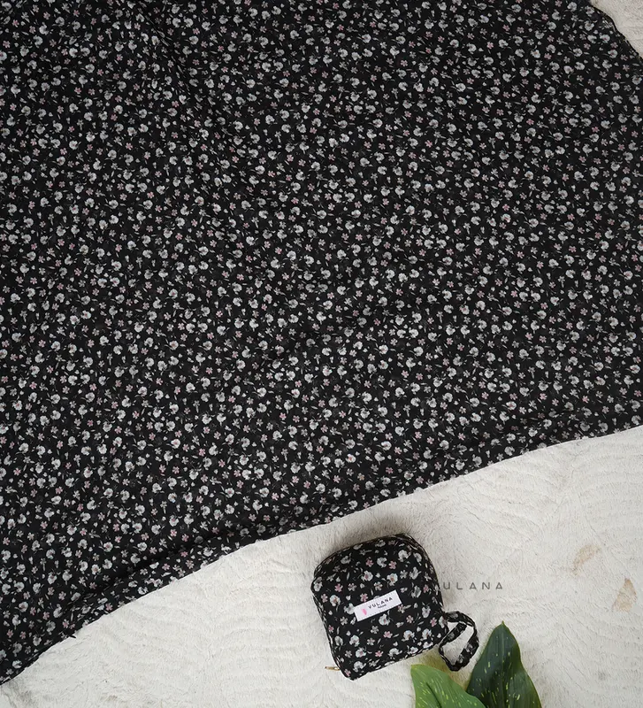 Mukena Dewasa Traveling Bahan Katun Sutra - Pouch Lucu 300gram - Abstr 7