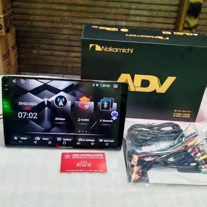 Head unit Android Nakamichi ADV MKII RAM 6 9 inch