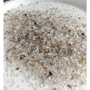 Natural Batu Herkimer Diamond Chips gravel 3-5 mm paket 100 grams