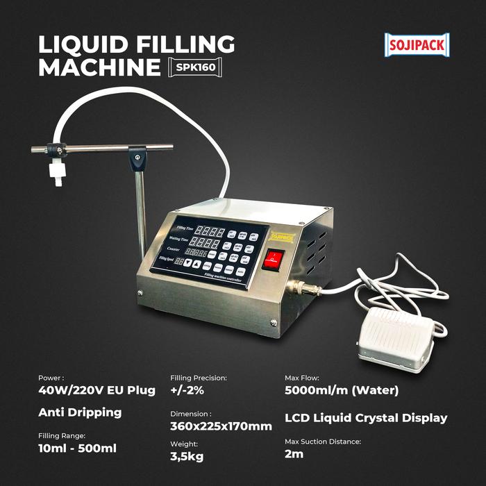 Gambar Liquid Filling Machine Pengisi Cairan Otomatis Takar Cairan Air GFK-160 Sojipack dari Truteknik Kota Tangerang Tokopedia