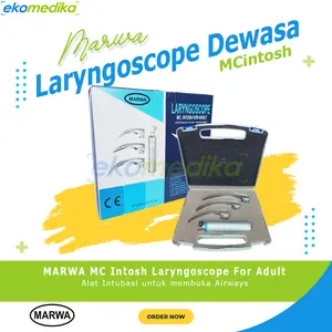 Laringoskop Neonatus Bilah Lurus / Laryngoskop Bayi MARWA / Laryngoscope Dewasa Anak Bengkok Mc Intosh