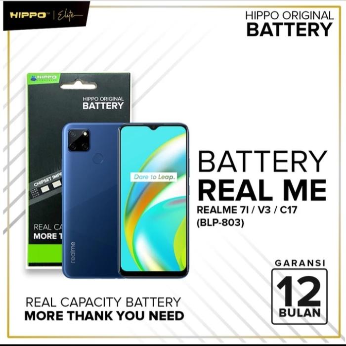 Gambar HIPPO BATERAI REALME 7I/V3/C16(BLP803) 5000 MAH dari HIPPO SURABAYA Kota Surabaya Tokopedia