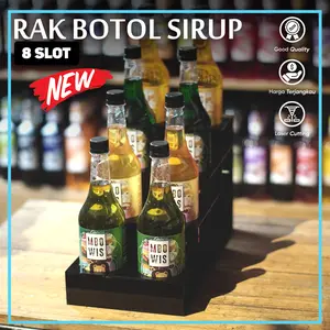 Rak Botol Sirup Akrilik Isi 8
