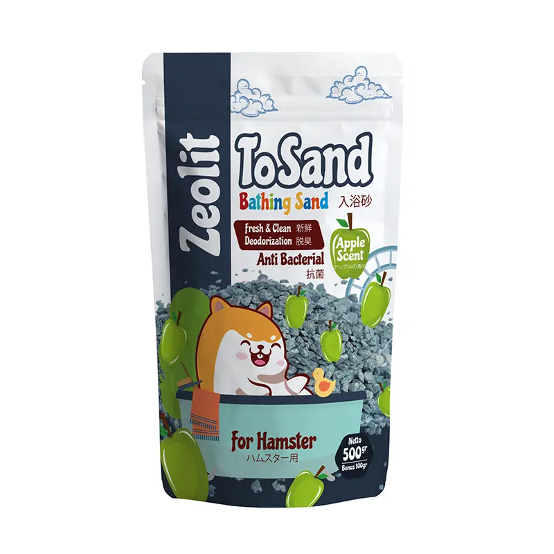 TOSAND Pasir Zeolit Hamster 500gr+100gr sipaling wangi dan bersih