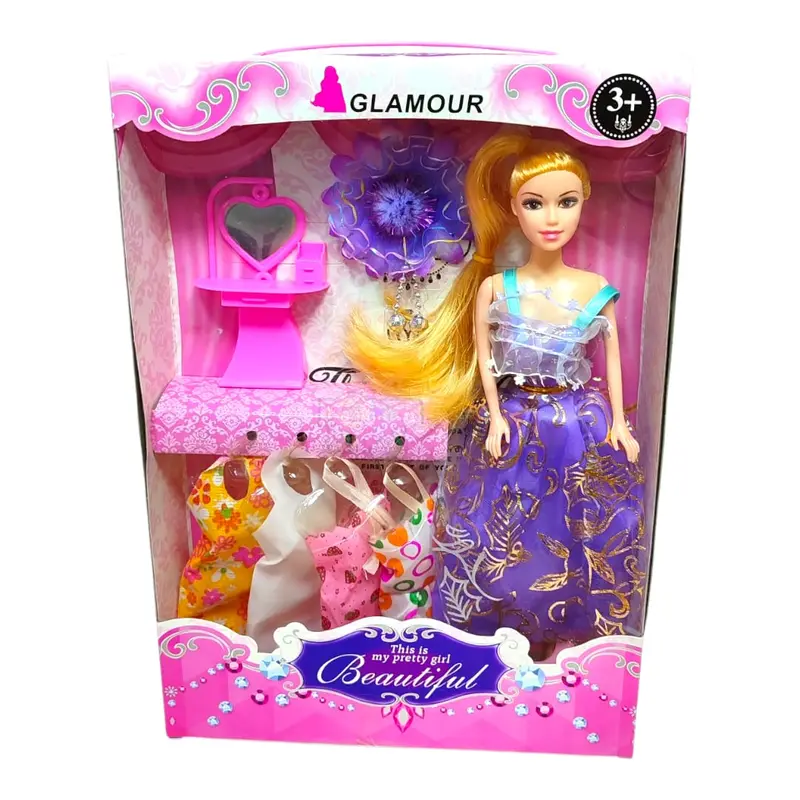 MAINAN ANAK BONEKA BERBIEE GANTI BAJU BERBIE BEAUTY 838-K1A 8