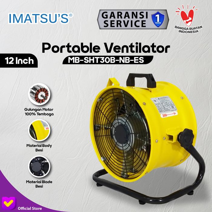 Gambar Kipas Angin Aksial 12 Inch Portable Ventilator 12 Blower Kipas Lantai dari Kipas Online CKE Kota Administrasi Jakarta Barat Tokopedia