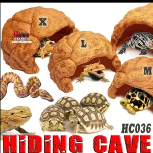HC036 HIDING CAVE GOA TEMPAT SEMBUNYI KURA TORTOISE DARAT SULCATA XTRA