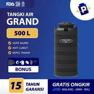 Tangki Tandon Toren Air 500 Liter Anti Lumut Sertifikasi Halal No. 1 di Indonesia