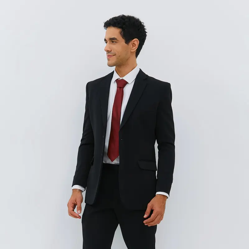 Arnon Brook - Firenze Jas Formal Pria  Reguler Fit  Hitam Kancing Dua 1