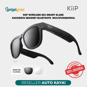 KiiP Smart Glass S01 Kacamata Headset Bluetooth Multifungsional Glasses Kaca Mata Pintar Blueray