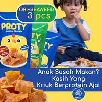 Gambar Anak Susah / Tidak Mau Makan? PROTY Chicken Chips Ori(2pcs)+RumputLaut(1pcs) - Non MSG dan pengawet dari PROTY Official Store Kota Administrasi Jakarta Barat 1 Tokopedia