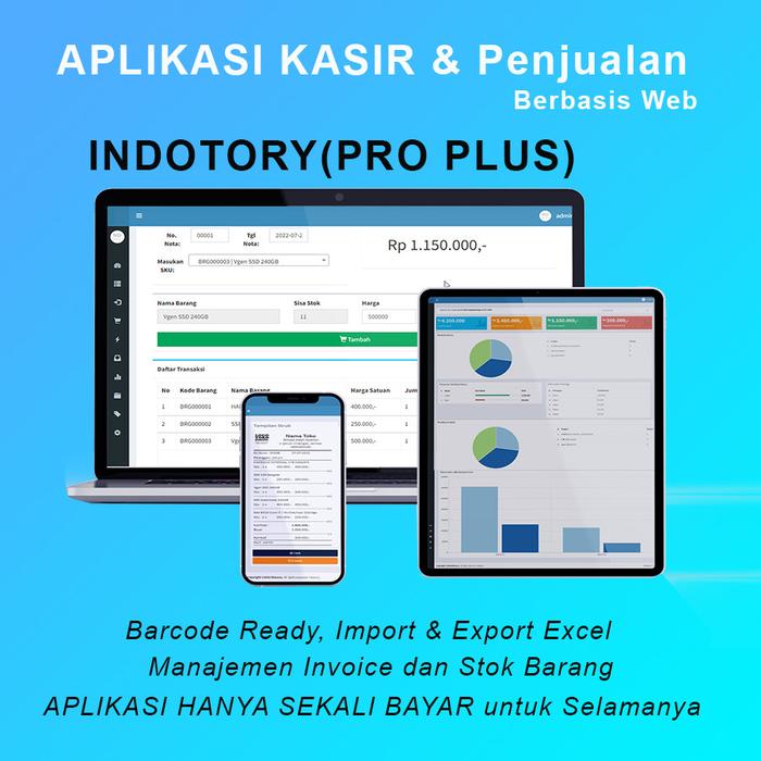 Gambar Aplikasi Kasir Penjualan & Stok barang versi Pro Plus Original Berbasis Web dari Lemon Days Kab. Bogor Tokopedia