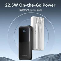 Gambar Vention Powerbank (Micro-USB+USB-C+USB-A+USB-A) with Built-in USB-C & Lightning Cables 22.5W LED Display 10000mAh - FHO - Black dari ST-Toms.co Kota Administrasi Jakarta Utara 1 Tokopedia