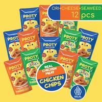 Gambar Snack Anak Sehat PROTY Chicken Chips Ori(4 pcs)+Keju(4 pcs)+RumputLaut (4 pcs) Cemilan Berprotein dari PROTY Official Store Kota Administrasi Jakarta Barat 1 Tokopedia