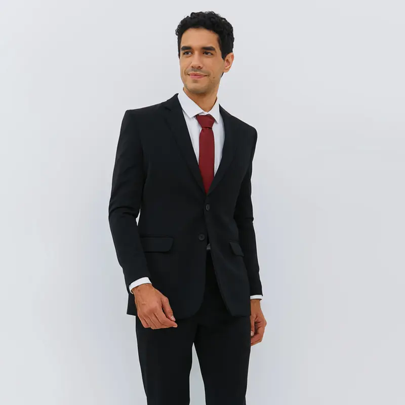 Arnon Brook - Firenze Jas Formal Pria  Reguler Fit  Hitam Kancing Dua 0