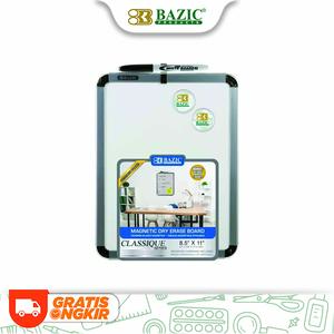 Bazic Magnetic Dry Erase Board 8.5"x11" - Papan Tulis Magnet