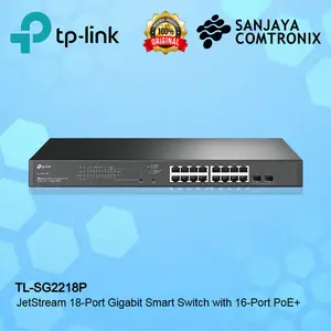 TP-LINK TL-SG2218P JetStream 18-Port Gigabit Smart Switch with 16-Port PoE+