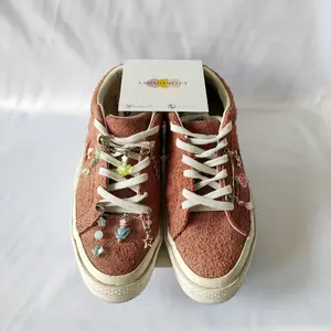 Safety Pin Beads Shoes Charm