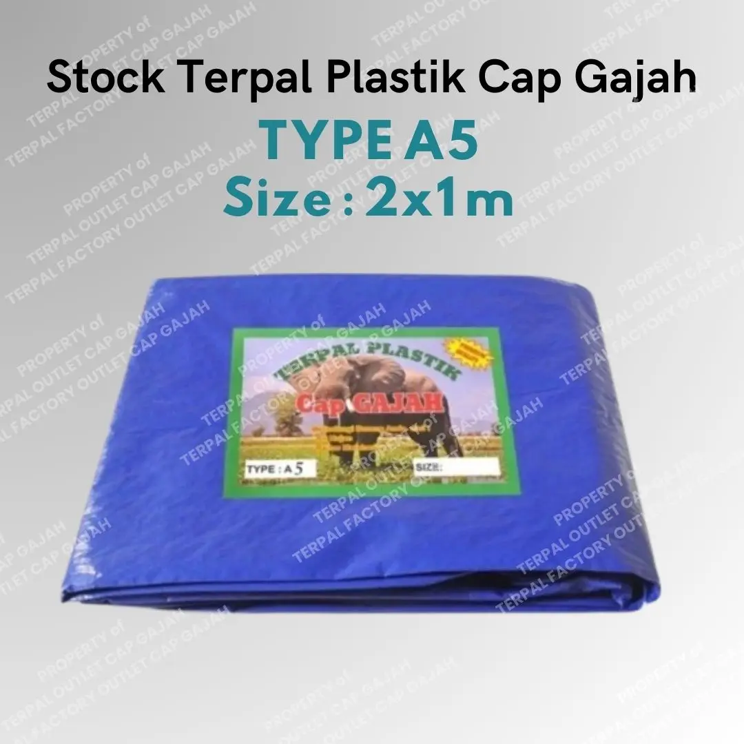 TERPAL PLASTIK A5 Ukuran 2x1 Meter