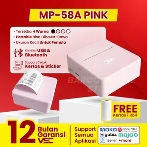 PRINTER BLUETOOTH PORTABLE THERMAL BATERAI KASIR VSC MP-58A - ALAMAT