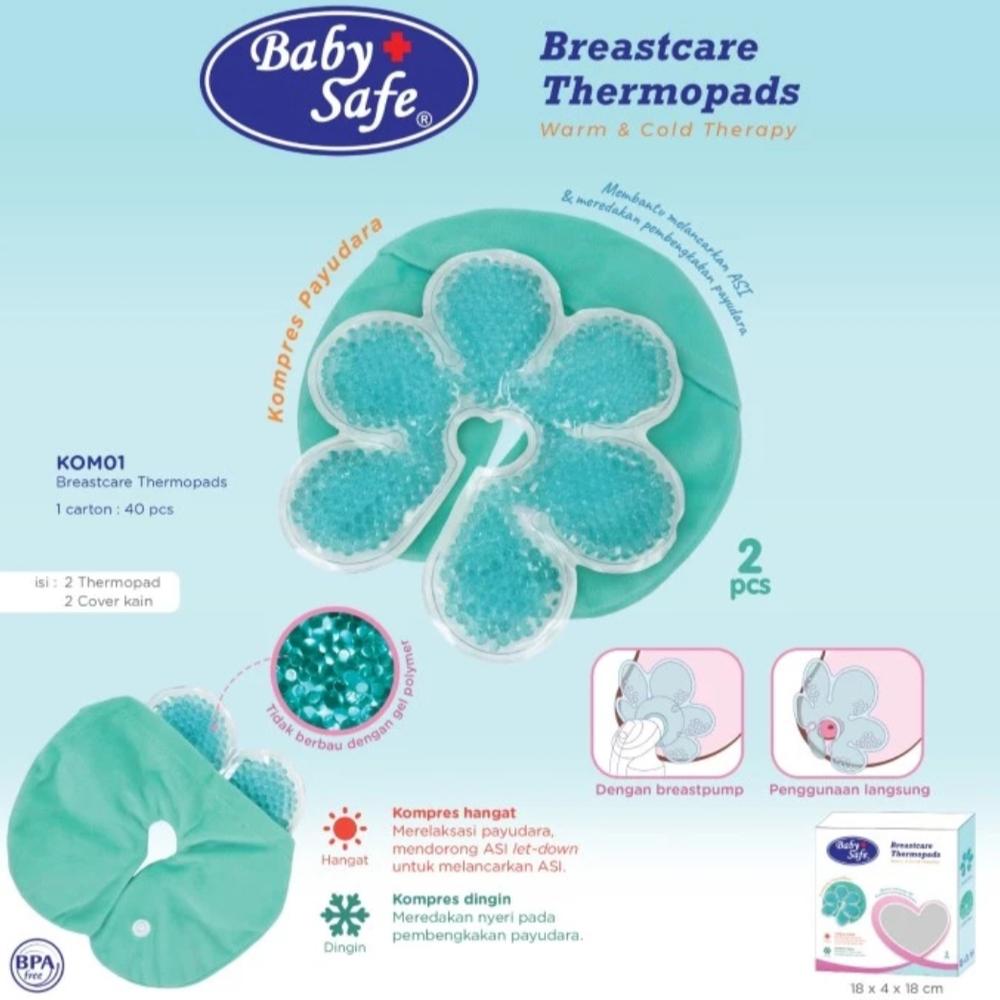 Baby safe Breastcare Thermopads Warm & Cold Therapy 2 Pcs KOM01 - kompres payudara