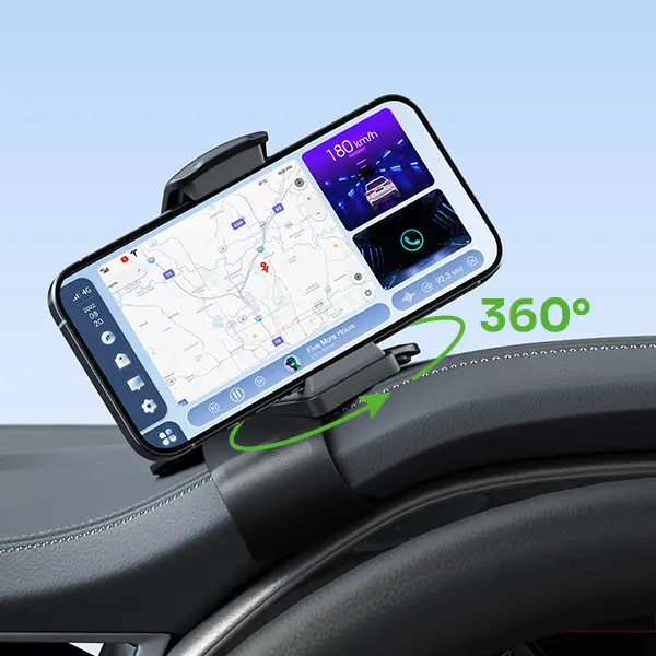 CAR HOLDER STAND ROBOT RT-CH25 PENJEPIT DUDUKAN HP DIPASANG DI SPEEDOMETER DASHBOARD DEKAT STIR/SETIR KEMUDI MOBIL
