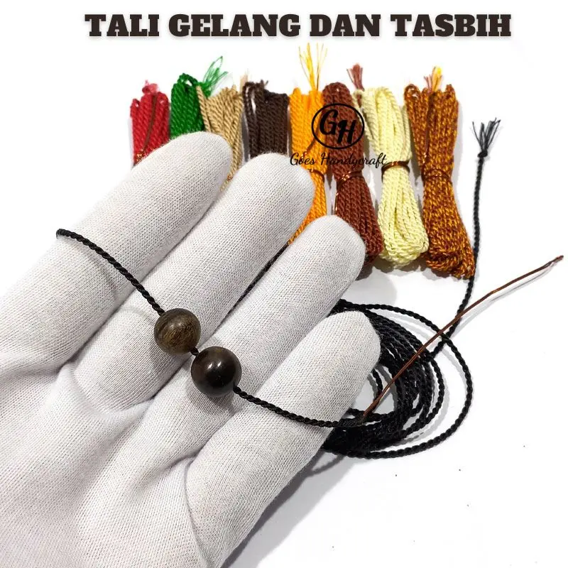 Benang Tasbih/Benang Gelang/benang nilon doubel plintir varian ukuran dan warna ORIGINAL