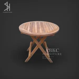 Meja Kopi Lipat Kayu Jati || Meja Piknik || Meja Ergonomis