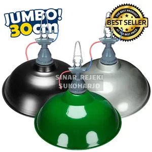 KAP BESAR LAMPU JALAN SATU SET FITTING GANTUNG WD E-27 KAP LAMPU GANTUNG JUMBO PLUS FITTING GANTUNG
