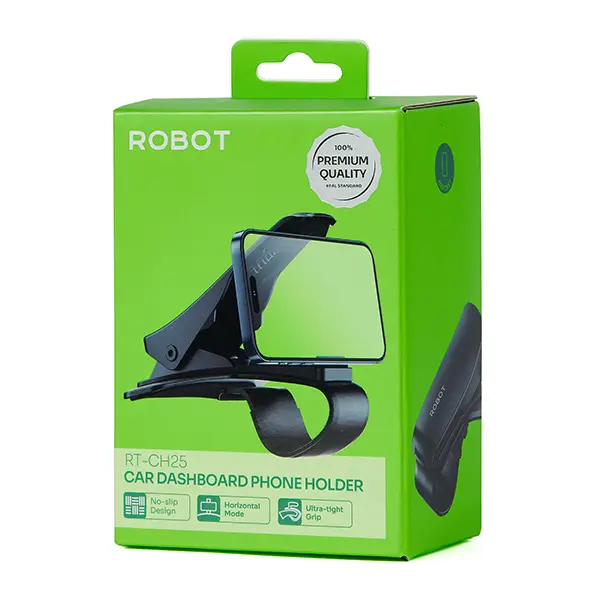 CAR HOLDER STAND ROBOT RT-CH25 PENJEPIT DUDUKAN HP DIPASANG DI SPEEDOMETER DASHBOARD DEKAT STIR/SETIR KEMUDI MOBIL