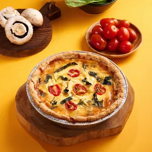 Spinach Mushroom Quiche by Wirawiri