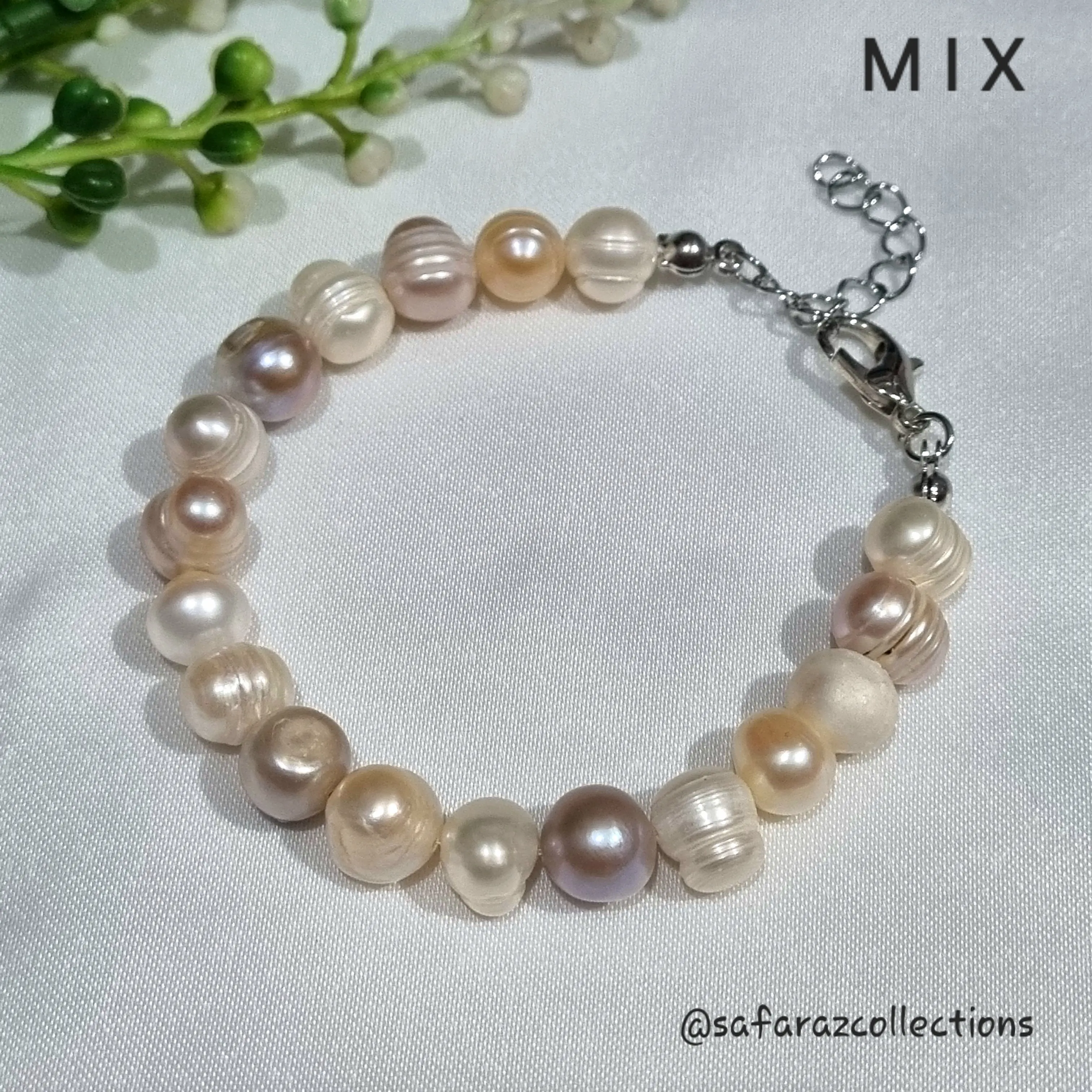 Gelang Mutiara Air Tawar Asli Lombok Bracelets Assesories Wanita