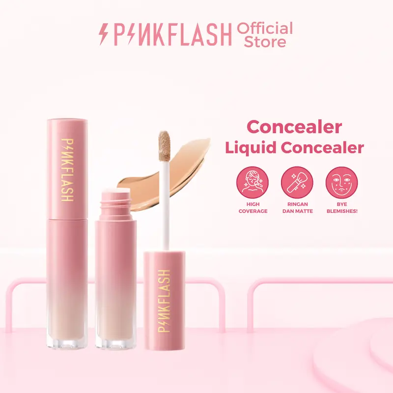 PINKFLASH #OhMyBreath Liquid Concealer Full Coverage PFF04 5