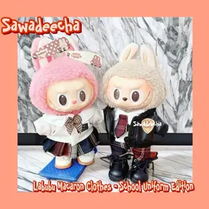 Labubu Macaron - baju labubu School edition baju seragam boneka labubu /