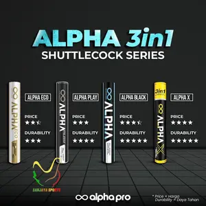 SHUTTLECOCK ALPHA BADMINTON BULUTANGKIS ALPHA ECO 3 in 1 ORIGINAL