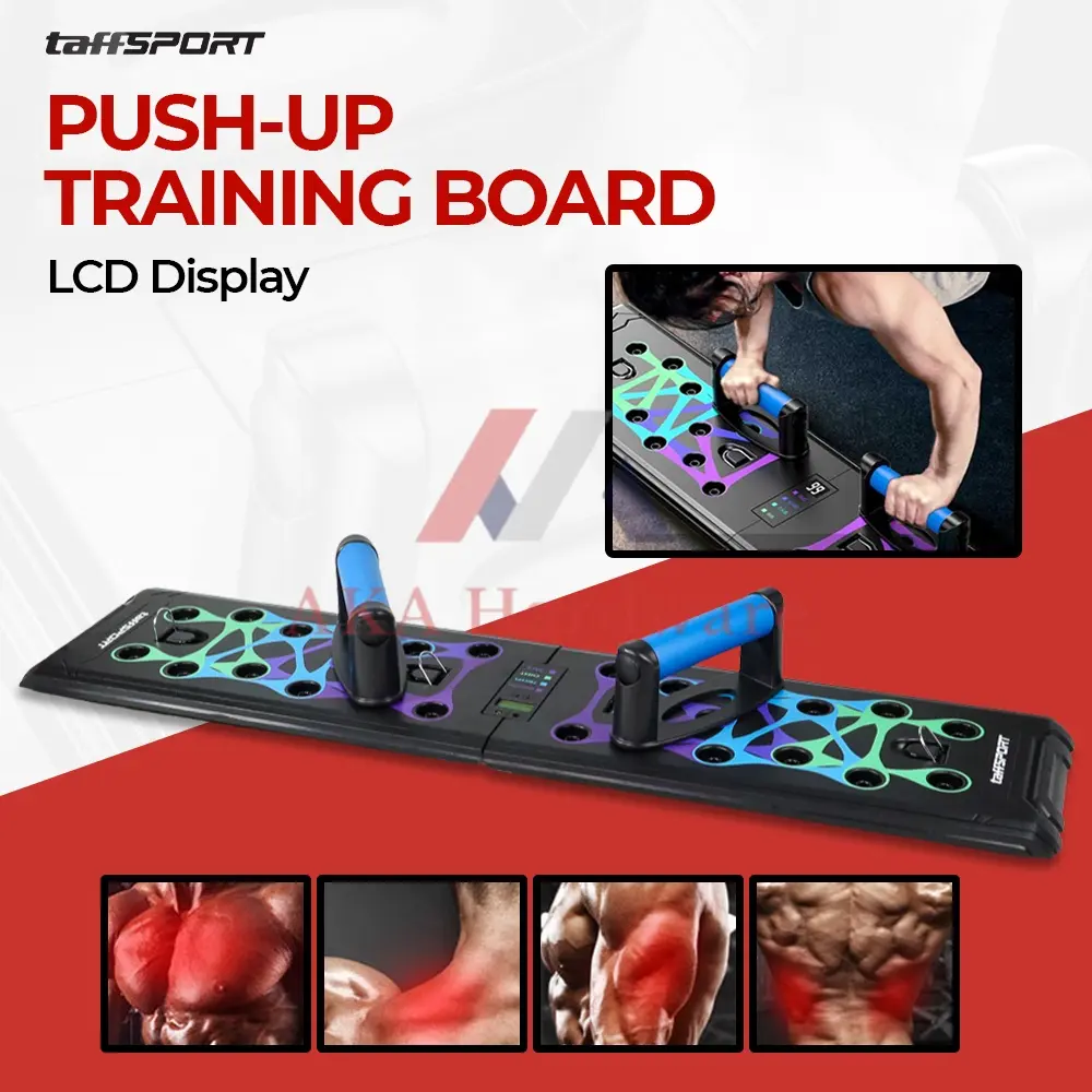 TaffSPORT Push-up Training Board Counter Display with Pull Ropes