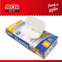 Gambar SJ Gloves Disposable LG 20PK BL0756 Sarung Tangan Plastik Bening dari MOR Mart Kota Tangerang 2 Tokopedia