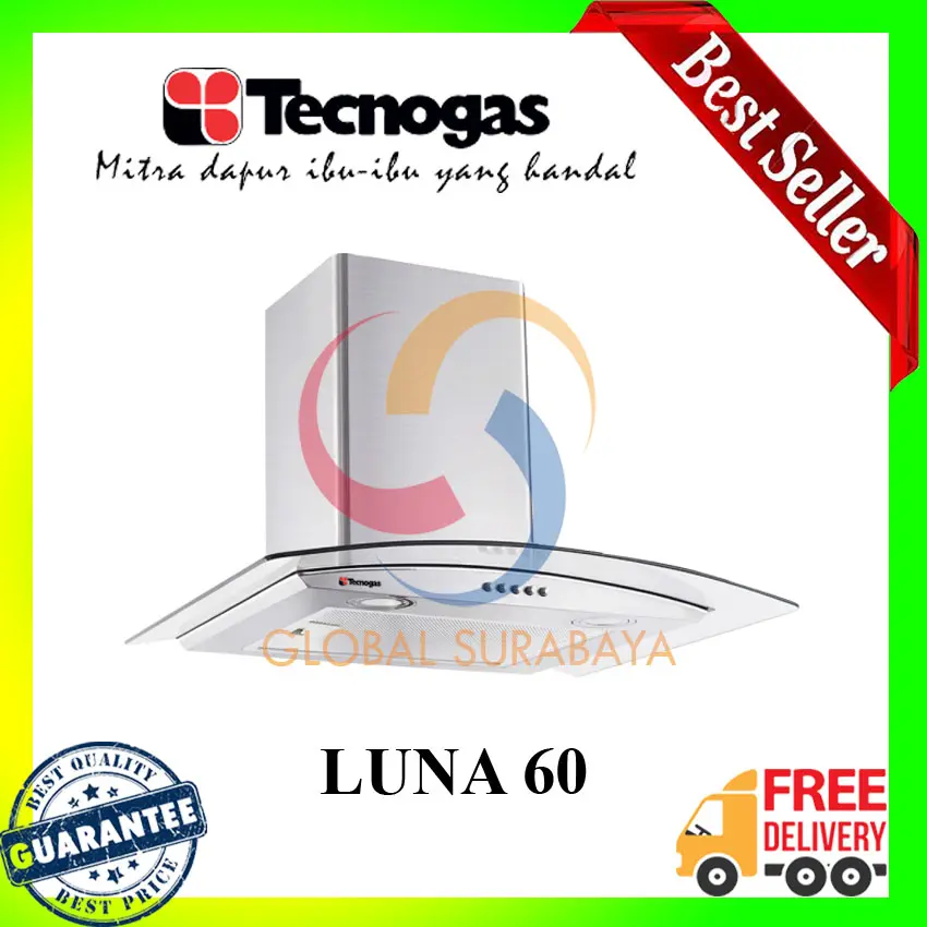 Tecnogas LUNA 60 Chimney - GARANSI RESMI