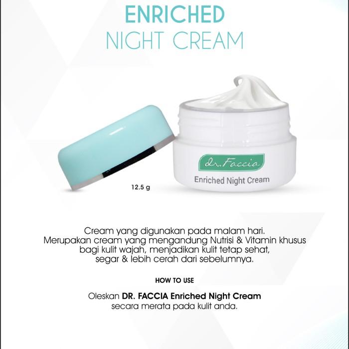 Gambar dr Faccia Enriched Night Cream - Krim Anti Penuaan (02 002 003) dari Theraskinbest Kota Administrasi Jakarta Barat Tokopedia