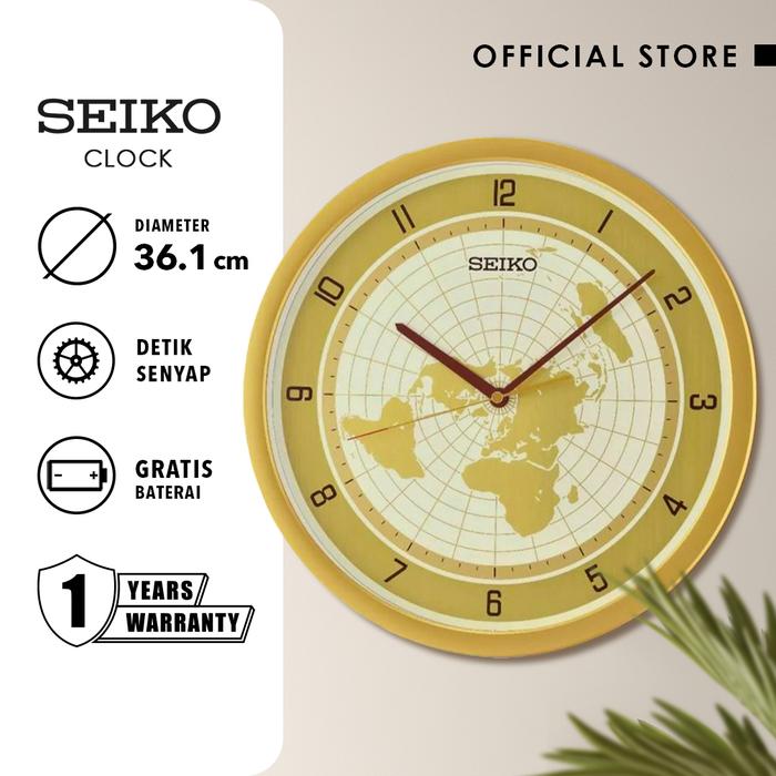 Gambar Jam Dinding Seiko QXA814G 36.1cm Detik Senyap Quartz Ori dari SEIKO Clocks Kota Administrasi Jakarta Barat Tokopedia