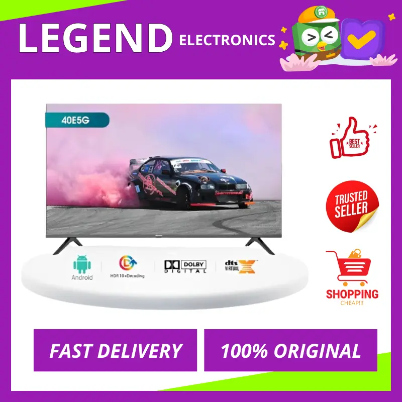 HISENSE 40E5G 40 INCH FHD ANDROID 11 SMART TV-Bezelless Design-Dolby
