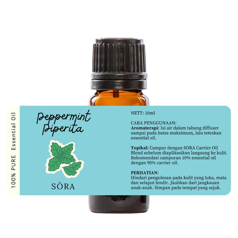 SORA Peppermint Oil 30ml / 50ml / 100ml - Minyak Pepermint Murni - Shop ...