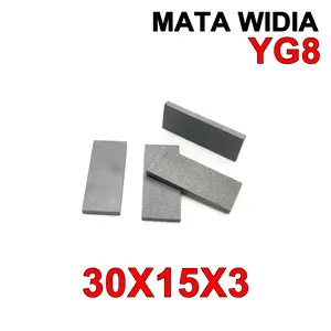 Material Widia 3X14X30 YG8 Pahat Strip Plate YG 8 Bubut Carbide