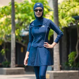 Baju Renang Muslim Perempuan Wanita 3 Varian Merk Clear Water MDS002