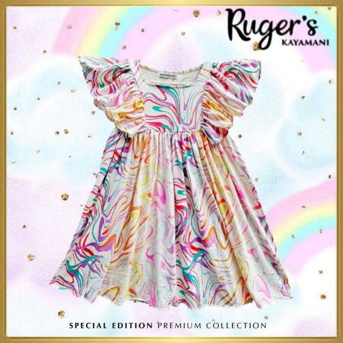 Gambar Rugers By Kayamani - Dress Anak Perempuan - Colorfull Art Dress - 8-9 tahun dari Rugers By Kayamani Kota Tangerang Selatan Tokopedia