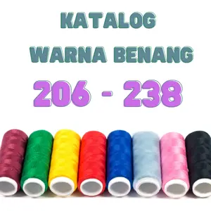 benang jahit rope brand cap tambang 500 yard kecil kode warna 206 sampai 238