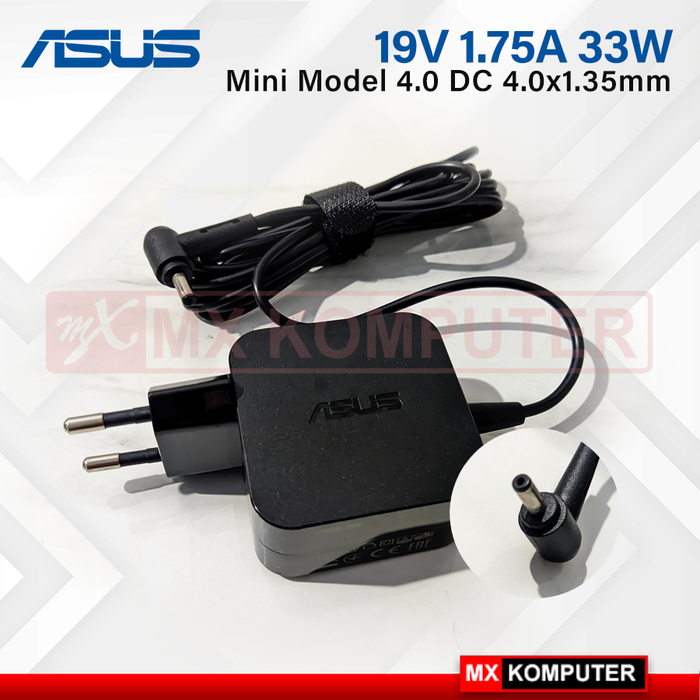 Gambar Adaptor Charger Original Laptop Asus 19V - 1.75A DC 4.0 x 1.35m dari MXKomputer_NEW Kab. Bantul Tokopedia