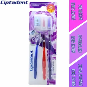 Sikat Gigi Family Pack - Ciptadent Crsytal - Sikat Gigi Medium - Isi 3pcs
