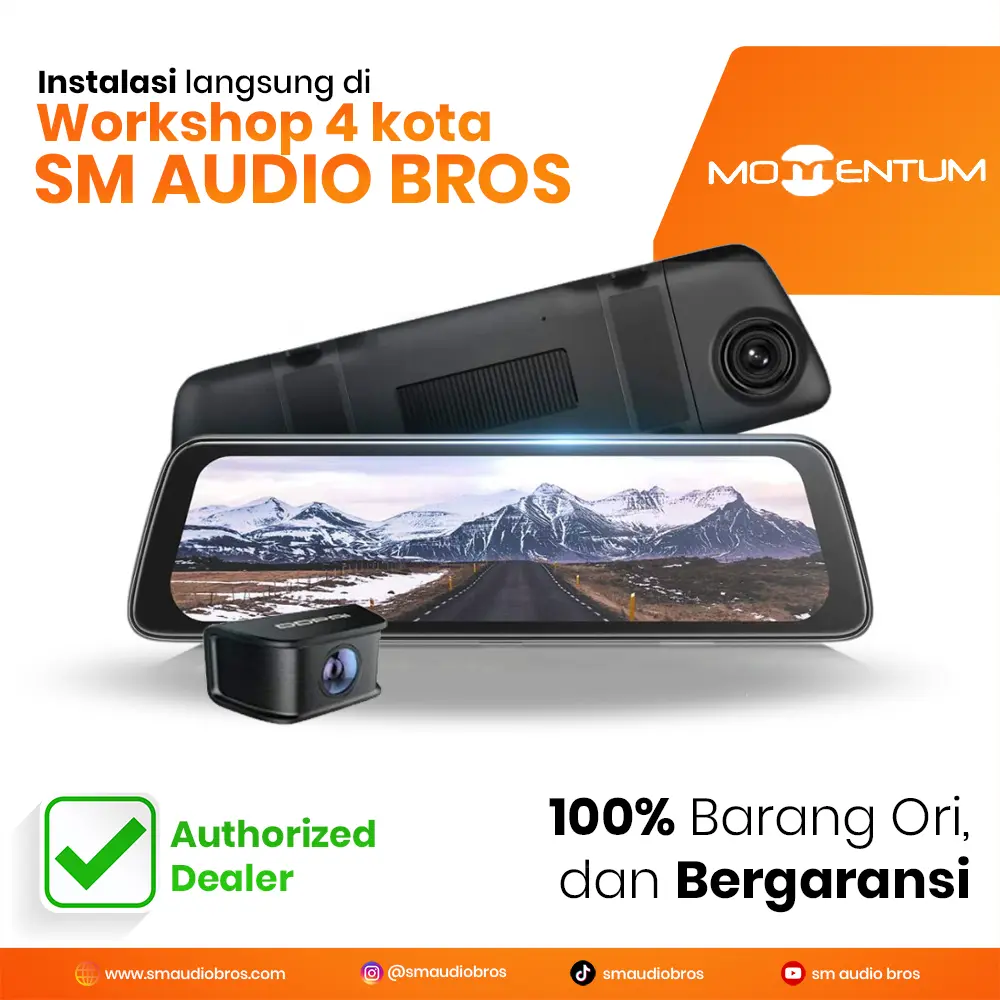 DDPAI mola E3 Dashcam 1440p 2K HD 24 jam Monitor Parkir Depan&Belakang