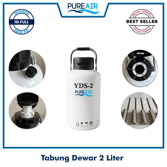 Gambar Pureair Dewar Liquid Nitrogen 2 Liter - Bubble Wrap dari Pureair Official Kota Tangerang Tokopedia